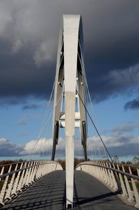 Low angle view of bridge against sky