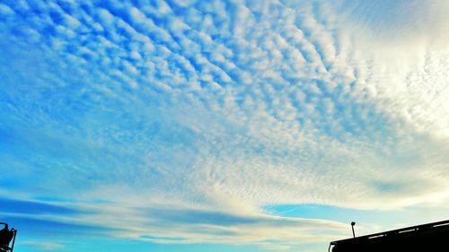 Low angle view of cloudy sky