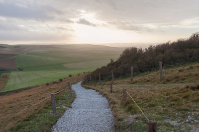 Scenic view of landscape against sky