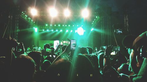 Crowd at music concert