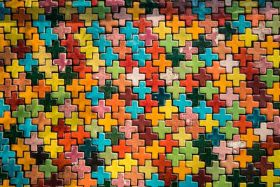 Full frame shot of multi colored lights