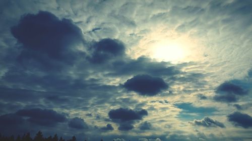 Low angle view of cloudy sky