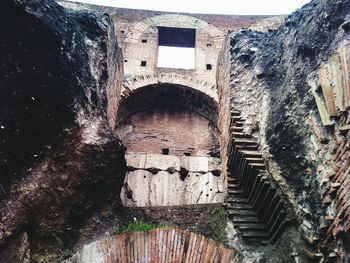 Low angle view of old building