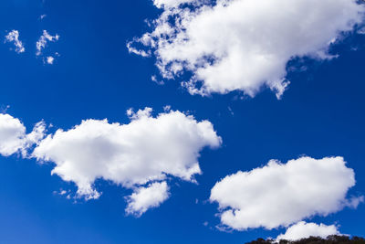 Low angle view of clouds in sky