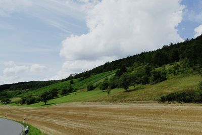 Scenic view of landscape against sky