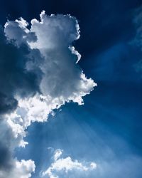 Low angle view of clouds in sky
