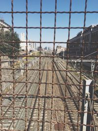 View of chainlink fence