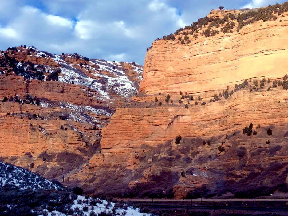 ROCK FORMATIONS ON LANDSCAPE