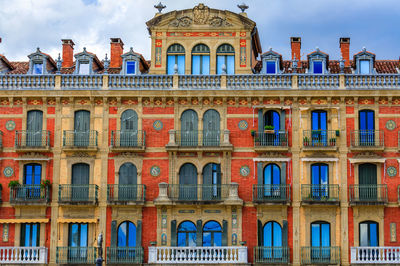 Low angle view of historical building