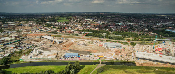 Aerial view of city