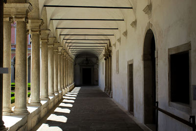 Corridor of building