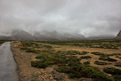 Scenic view of landscape against sky