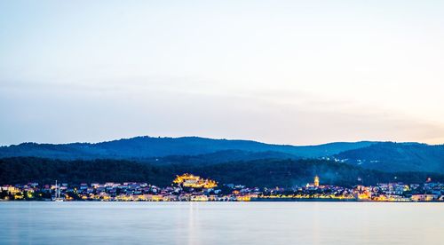 View of city at waterfront