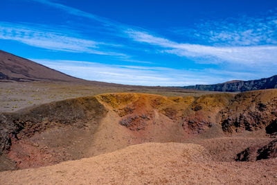 Scenic view of desert against sky