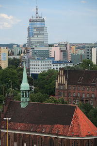 View of cityscape against sky