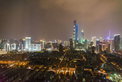 View of shanghai at night. vue de shanghai la nuit.