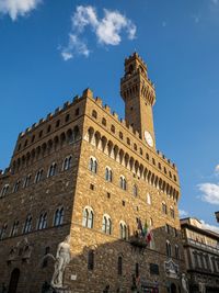 Low angle view of historical building against sky