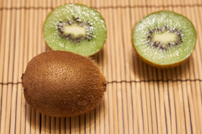 Close-up of fruits in plate