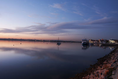 Reflection of clouds in water