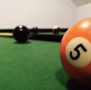 Close-up of ball on table