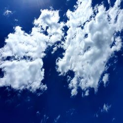 Low angle view of clouds in sky