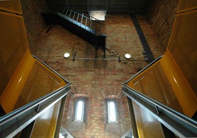 Low angle view of staircase in building