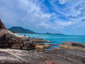 Scenic view of sea against sky