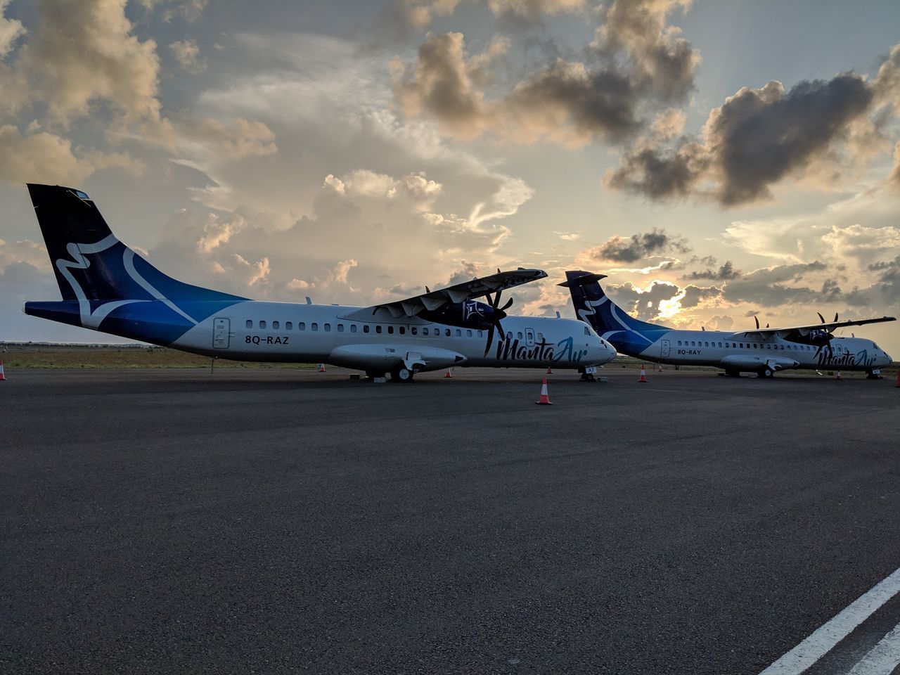 airplane, air vehicle, transportation, sky, mode of transportation, cloud - sky, airport runway, airport, nature, plane, sunset, no people, travel, outdoors, day, stationary, side view, fighter plane, dusk, aerospace industry, leaving