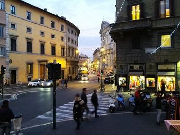 City street with buildings in background