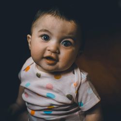 Portrait of cute baby