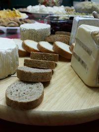 Close-up of pastries