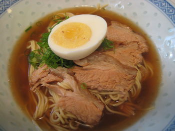 Close-up of served food in bowl