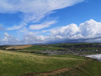 Scenic view of landscape against sky