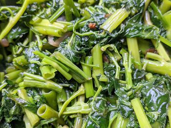 Full frame shot of chopped vegetables