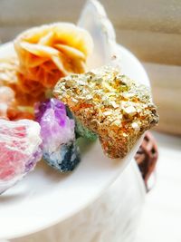 Close-up of served food