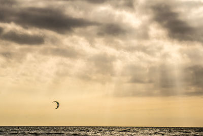 Cloudy sky over sea