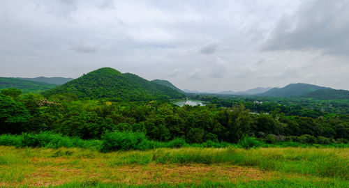 Scenic view of landscape against sky