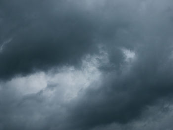 Low angle view of storm clouds in sky