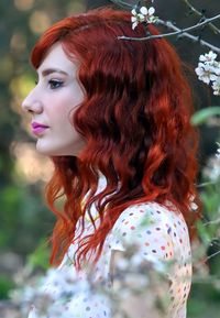 Close-up of young woman