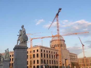 Low angle view of statue