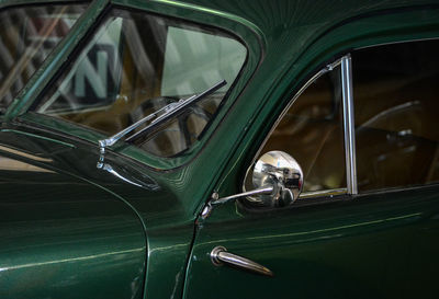 Close-up of car window