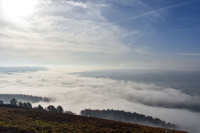 Scenic view of landscape against sky