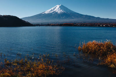 Scenic view of lake