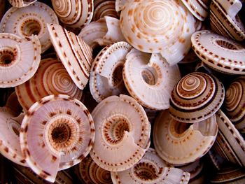 Full frame shot of spiral stack