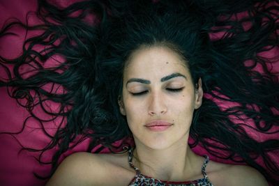 Portrait of young woman