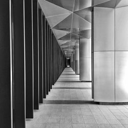 Empty corridor of building