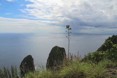 Scenic view of sea against sky