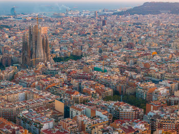 High angle view of cityscape