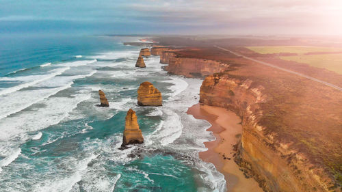 Panoramic view of sea against sky