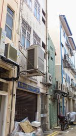 Low angle view of buildings in city